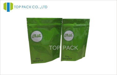 Зеленый чай пластичный стоит вверх мешки 500 грамм с нижним Gusset