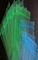 Зеленые малые resealable полиэтиленовые пакеты замка застежка-молнии подгоняли ясный поли мешок