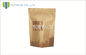 Напечатанные мешки кофе коричневой бумаги для печений упаковывая 250g 500g 1000g