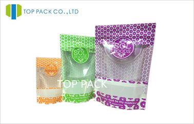 Пластичные Resealable стоят вверх мешки еды упаковывая для конфеты