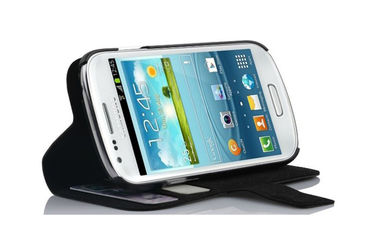 Стоьте мешок случая телефона кожи PU крышки с кнопкой для галактики S3 миниого i8190 Samsung