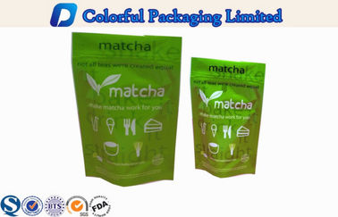 Рециркулируйте цвет CMYK/Pantone Ziplock пластичные стоят вверх мешок для зеленого чая