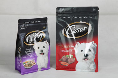 Resealable напечатанный мешок плоского дна упаковки еды собаки с застежкой -молнией