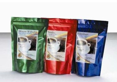 Resealable фольга стоит вверх пластичные Ziplock покрашенные мешки, полиэтиленовые пакеты замка застежка-молнии