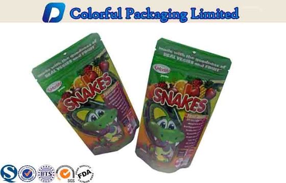 Resealable застежки -молнии 100g верхние стоят вверх мешки для заедк/печений