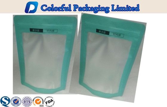 Прочным алюминиевая фольга прокатанная Ziplock стоит вверх мешок для носок, ткань