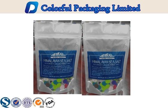 Подгонянная фольга еды прокатала Resealable стоит вверх мешки с окном