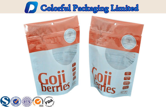 пластичные 8oz Goji Resealable стоят вверх мешки мешка застежки -молнии с окном