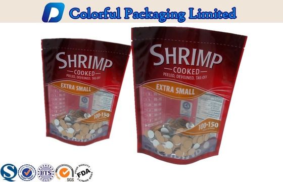 Цветастые морепродукты топления OEM стоят вверх мешок упаковывая с окном