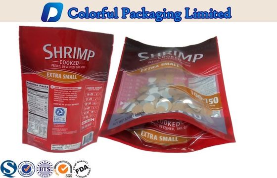 Цветастые морепродукты топления OEM стоят вверх мешок упаковывая с окном